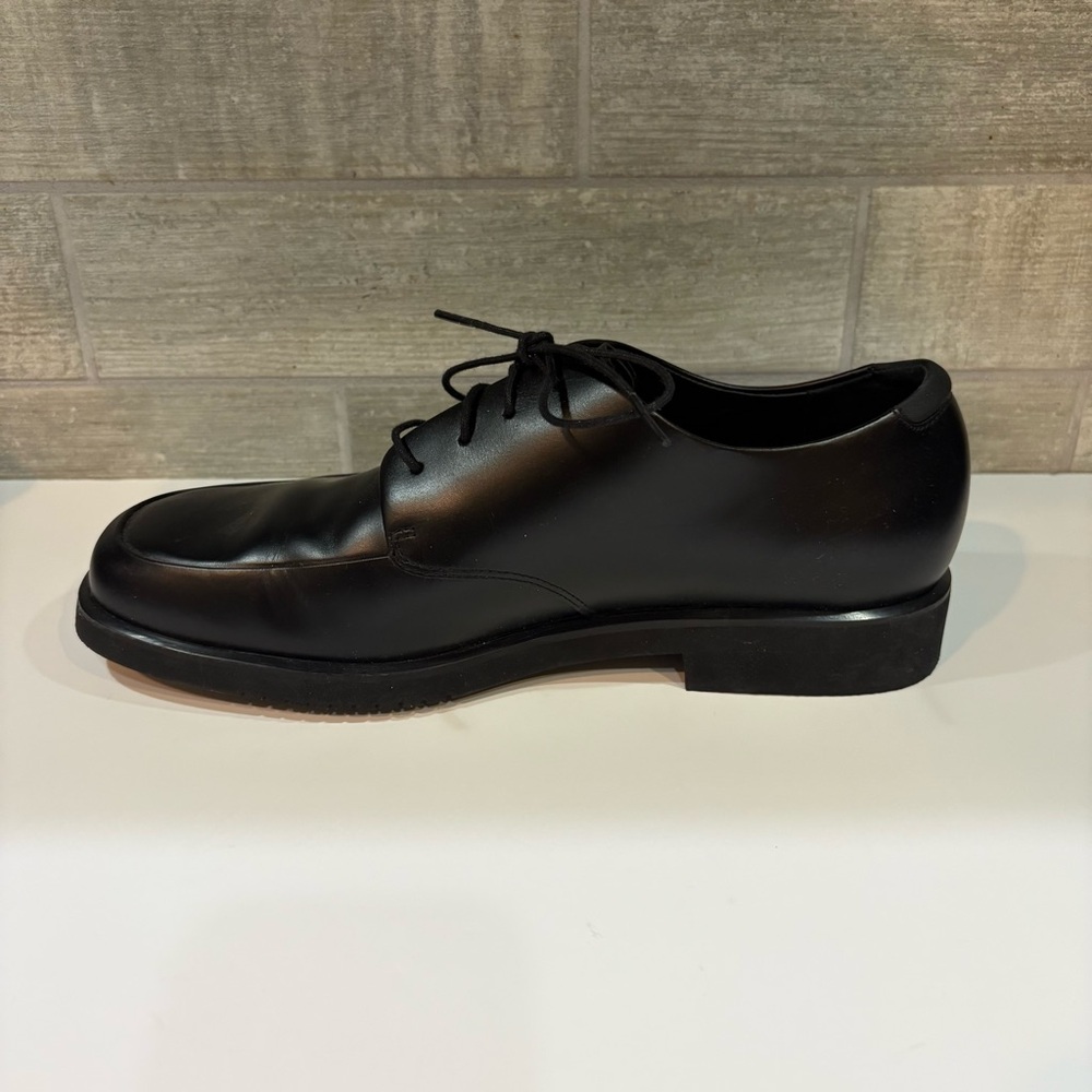 Rockport Black Leather Oxfords Size 9.5 - Picture 4 of 10